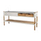 Sticks Outdoor Kitchen with Teak Shelf  option Set of 2 Teak Storage Box