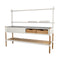 Sticks Outdoor Kitchen with Teak Shelf  option Shelf With Sand Wall System and  Set of 2 Teak Storage Box