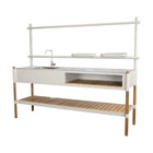 Sticks Outdoor Kitchen with Teak Shelf