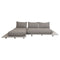 Sticks Platform Sofa with Chaise Lounge  option Light Brown Cane-Line Rise