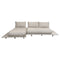 Sticks Platform Sofa with Chaise Lounge  option Sand Cane-Line Natte