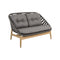 Strington Outdoor 2-Seater Sofa  option Dark Grey Cane-Line Soft Rope / Grey Cane-Line AirTouch