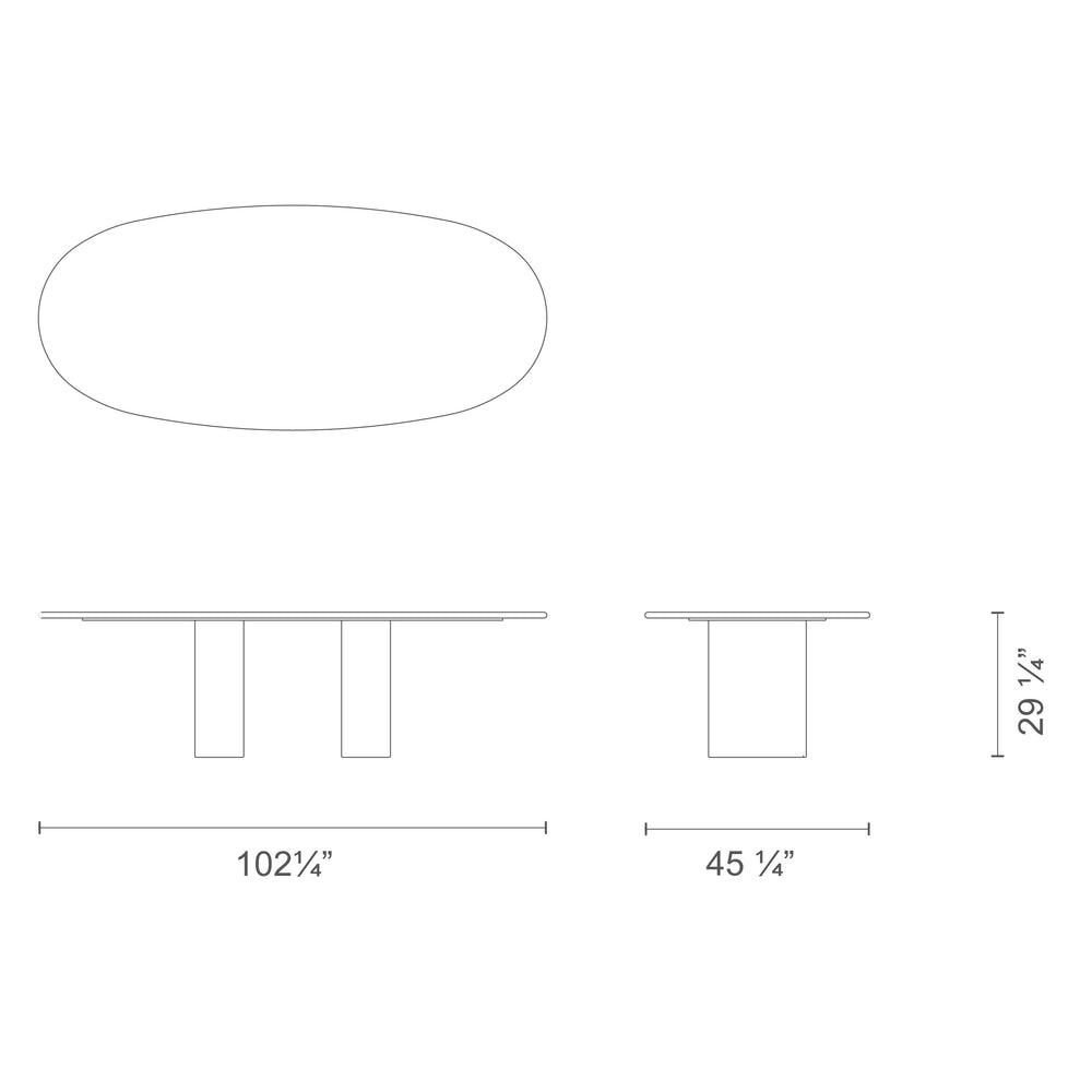 Dolmen Color Dining Table