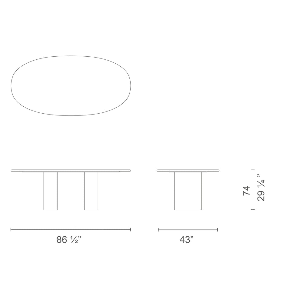 Dolmen Color Dining Table