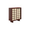 Retico Cabinet  option 135 Open Pore Lacquered Burgundy / Cover Door