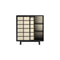 Retico Cabinet  option 158 Black-stained / Cover Door