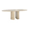 Dolmen Dining Table  option Light Straw/Yellow Travertine / Small: 86.5 in width