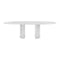 Dolmen Dining Table  option White Carrara / Large: 102.25 in width