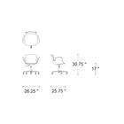Juli Plastic Adjustable Task Chair
