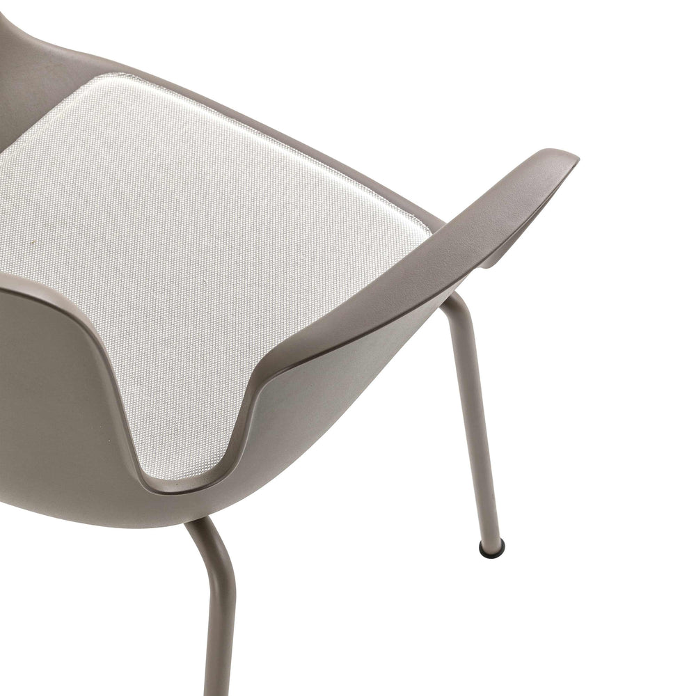 Juli Plastic Armchair with Metal Leg