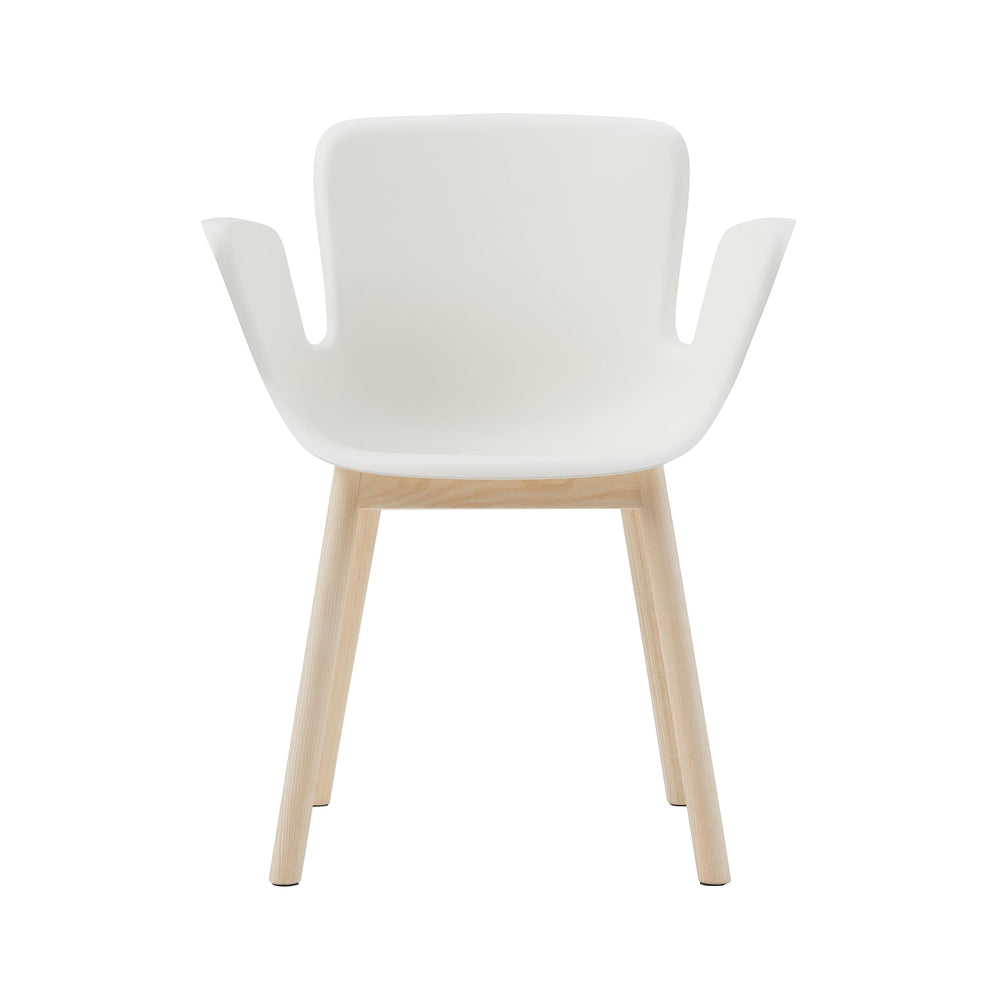 Juli Plastic Chair with Wood Leg