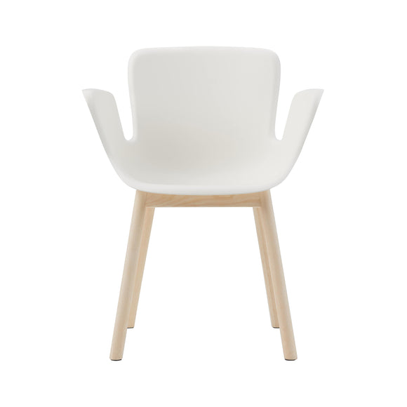 Juli Plastic Chair with Wood Leg