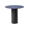 Mush Side Table  option Blue with Aluminum Fragments / 04 Matt Black