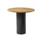 Mush Side Table  option Cognac Solid Oak / 04 Matt Black