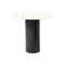 Mush Side Table  option White with Blue Marble Fragments / 04 Matt Black