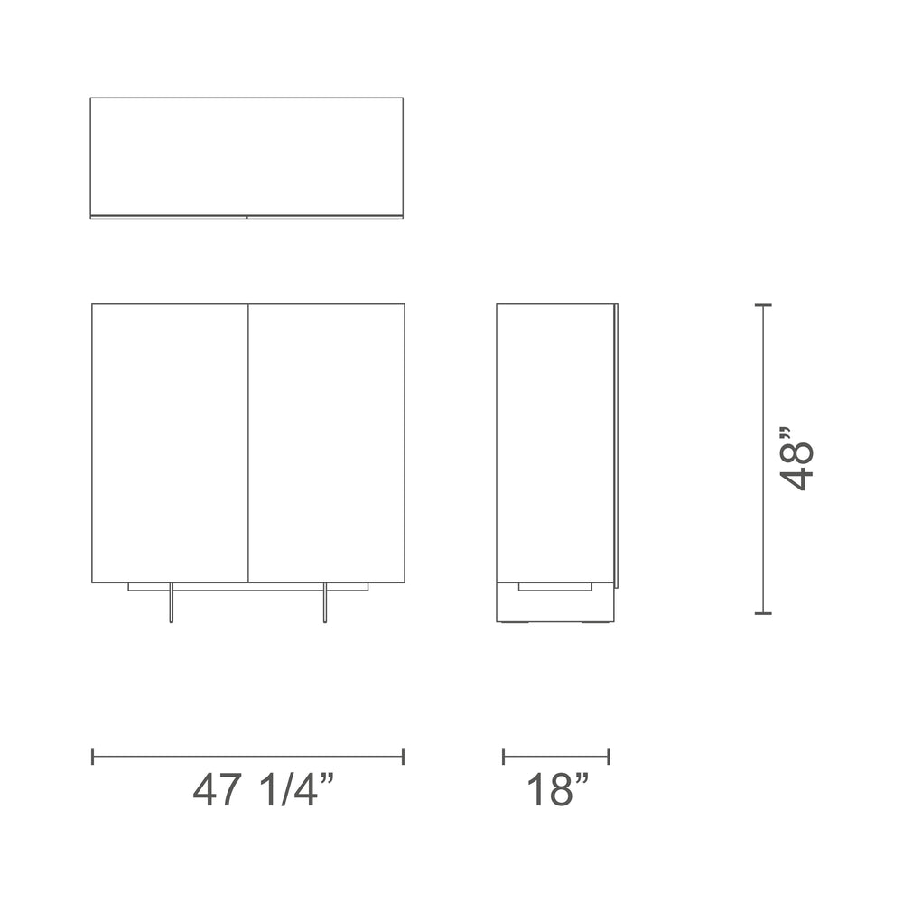 Uni 9Q 2 Door Cabinet