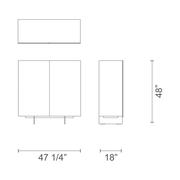 Uni 9Q 2 Door Cabinet