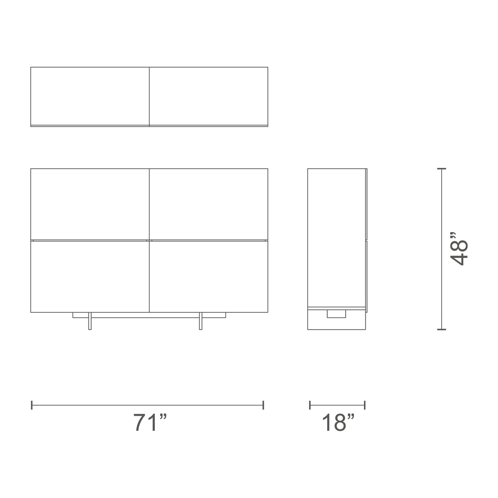Uni 4 Door Cabinet