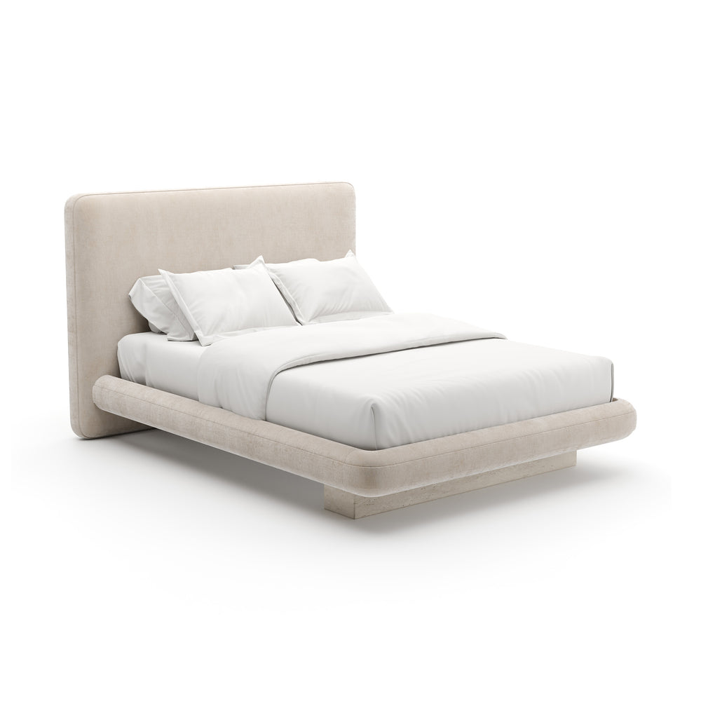 Overlap Upholstered Bed