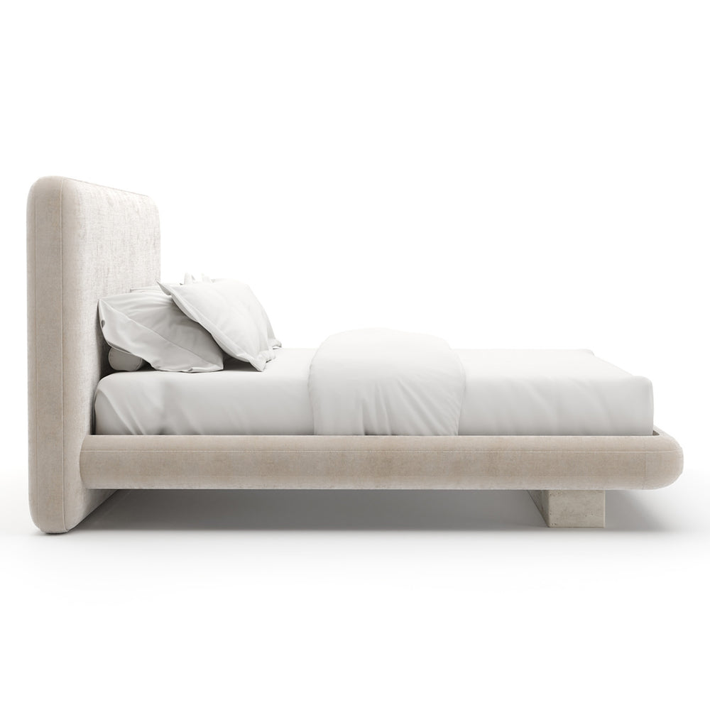 Overlap Upholstered Bed