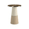 Aperture End Table  option Ivory Craze / Dry Martini