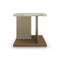 Cape Verde End Table  option Green Onyx Stone / Retro Walnut