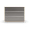 Da Vita Nightstand  option Smoked Stainless Steel Paint