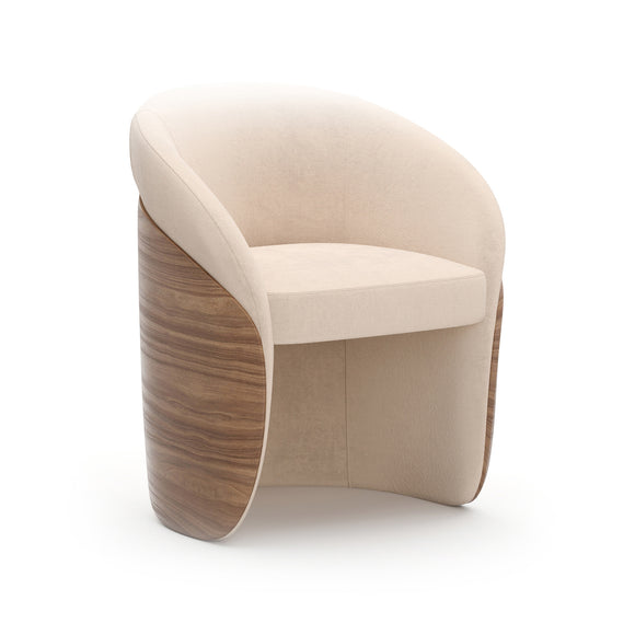 Fleur Wood Back Dining Chair