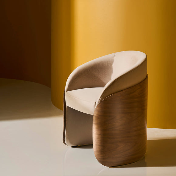 Fleur Wood Back Dining Chair