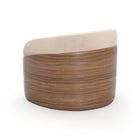 Fleur Wood Back Lounge Chair