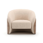 Fleur Wood Back Lounge Chair