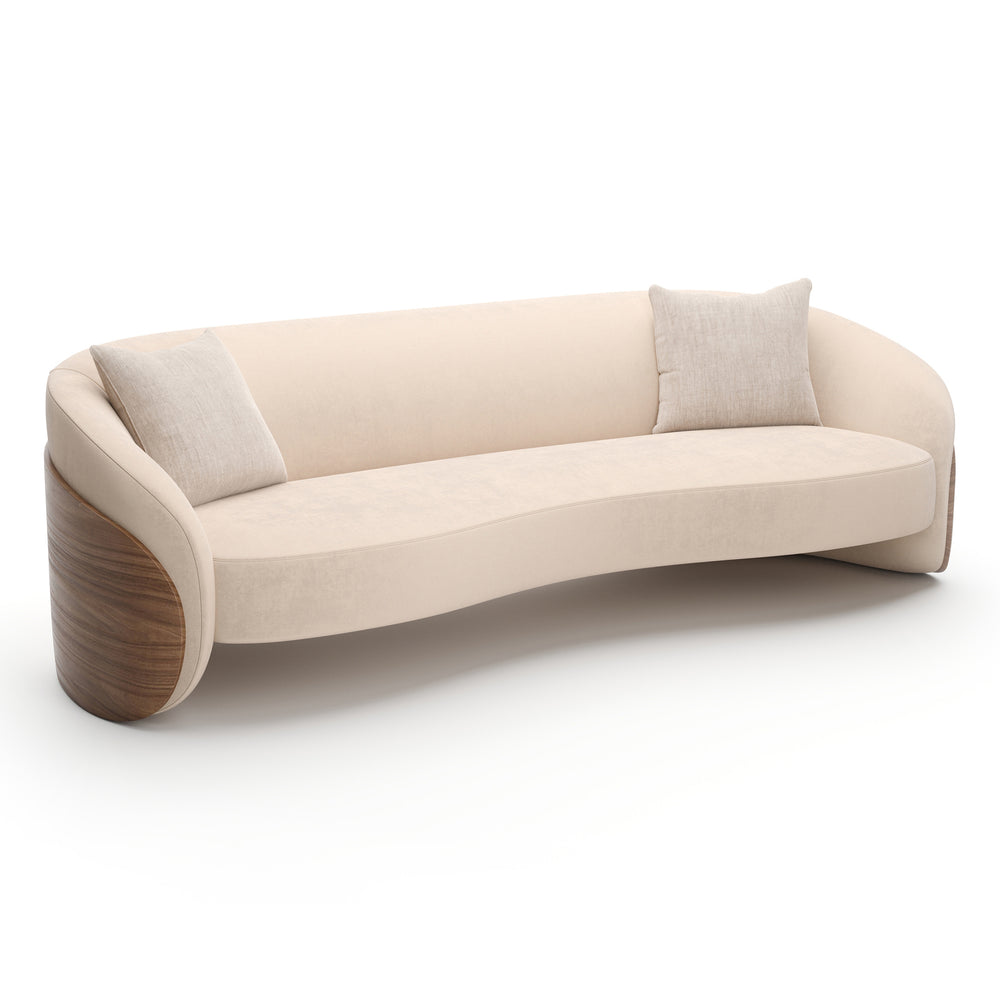 Fleur Wood Back Sofa
