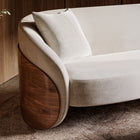 Fleur Wood Back Sofa