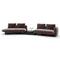 Overlap Bumper Sectional Sofa  option Left