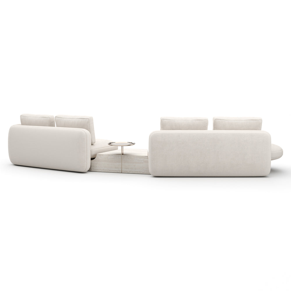 Overlap Bumper Sectional Sofa