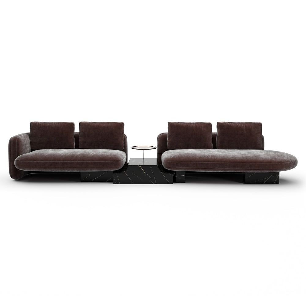 Overlap Bumper Sectional Sofa