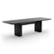 Overlap Dining Table  option Piano Black / Nero Marquina
