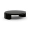Overlap Round Coffee Table  option Piano Black / Nero Marquina