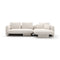 Overlap Sectional with Chaise  option Ecru / Travertine