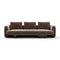 Overlap Sofa  option Dark Taupe / Nero Marquina