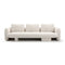 Overlap Sofa  option Ecru / Travertine