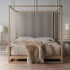 Pinstripe King Bed