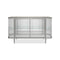 Stop And Stare Sideboard  option Soft Silver Paint / Lightly Brushed Chrome