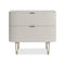 True Love Nightstand with Handle Pull  option Matte Pearl