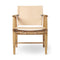 BM1106 Huntsman Chair  option 300 Natural Saddle Leather