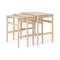 CH004 Nesting Tables  option Oak / Soap