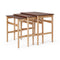 CH004 Nesting Tables  option Oak / Walnut / Oil