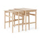 CH004 Nesting Tables  option Oak / White Oil