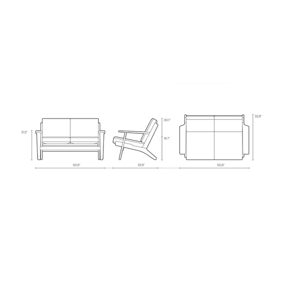 CH292 2-Seater Sofa