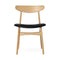 CH30P Dining Chair  option Oak Oil / Loke 7150 Leather